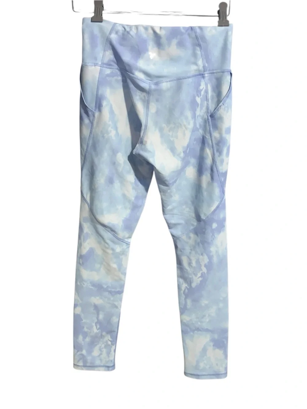 Old Navy Active Powersoft Light Blue Tie-Dye Leggings High Rise Go Dry
